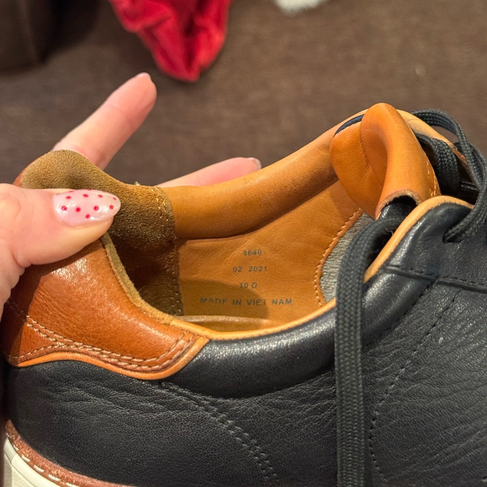 Allen Edmonds Alpha leather lace-up sneakers - Picture 6 of 6